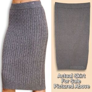 Heartloom Cable Knit Pencil Skirt Womens Medium